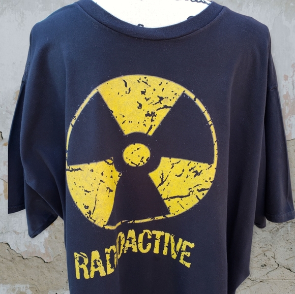 Mens Radioactive Black Tee Shirt - Picture 4 of 7